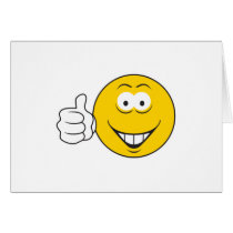 Thumbs Up Smiley Face Cards