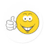 Thumbs Up Smiley Face Stickers
