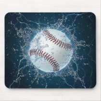 Thunder Baseball Mouse Pads