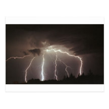 Thunder lightning post cards