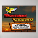 Thunderbird Casino Sign Las Vegas Retro Poster posters