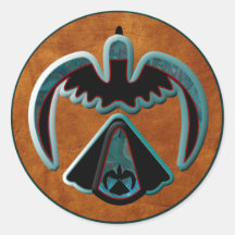 Thunderbird Round Stickers