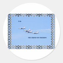 thunderbirds round sticker