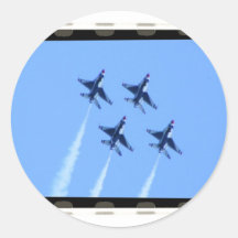 thunderbirds round stickers
