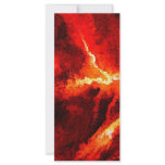 Thunders - Red Abstract Modern Art rack cards
