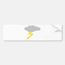 thunderstorm bumper sticker
