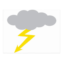 thunderstorm postcard