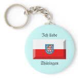 Thuringen Flag Gem keychains