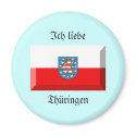Thuringen Flag Gem magnets