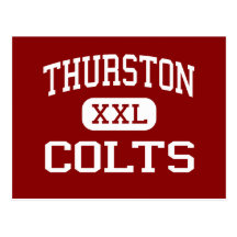 Thurston - Colts - High - Springfield Oregon Postcard