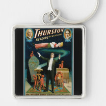 Thurston, Kellers Successor vintage Magician Keychains