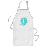 Thyroid Cancer Abstract Fight Like a Girl aprons