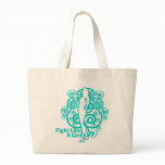 Thyroid Cancer Abstract Fight Like a Girl bags