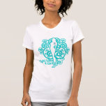 Thyroid Cancer Abstract Fight Like a Girl t-shirts