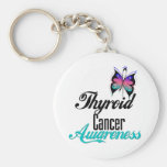 Thyroid Cancer Awareness Butterfly keychains
