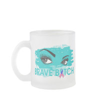 Thyroid Cancer Brave Bitch Mug