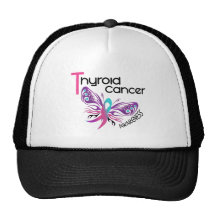Thyroid Cancer BUTTERFLY 3.1 Trucker Hats