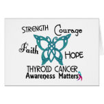 Thyroid Cancer Celtic Butterfly 3 Card