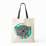 Thyroid Cancer Fight Like A Girl Circular bags