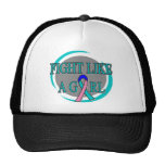 Thyroid Cancer Fight Like A Girl Circular hats