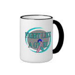 Thyroid Cancer Fight Like A Girl Circular mugs