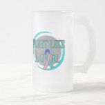 Thyroid Cancer Fight Like A Girl Circular mugs