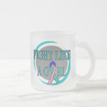 Thyroid Cancer Fight Like A Girl Circular mugs