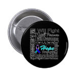 Thyroid Cancer Fight Persevere Overcome Win buttons