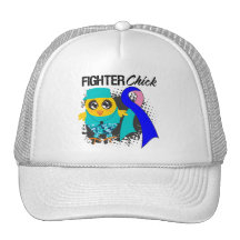 Thyroid Cancer Fighter Chick Grunge Mesh Hat