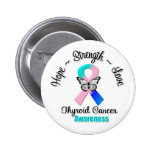 Thyroid Cancer  Hope Strength Love buttons