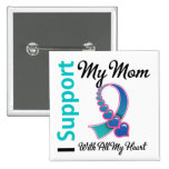 Thyroid Cancer I Support My Mum buttons