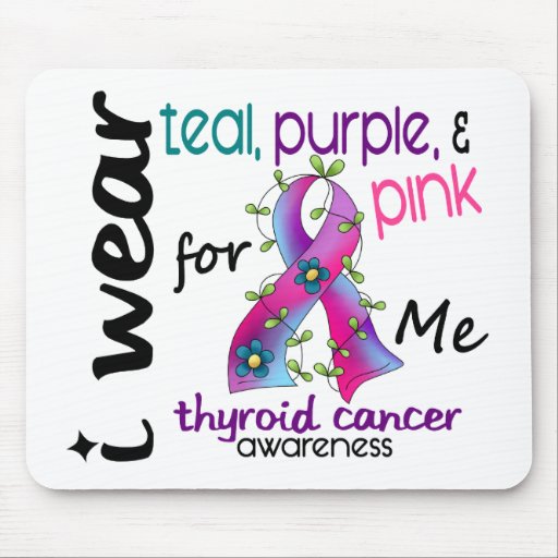 Thyroid Cancer I Wear Ribbon For ME 43 Mousepad
