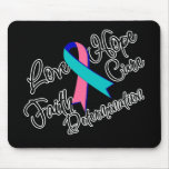 Thyroid Cancer Love Hope Determination mousepads