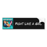 Thyroid Cancer Rosie Riveter - Fight Like a Girl bumper stickers