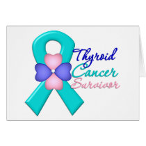 Thyroid Cancer Survivor Flower Ribbon