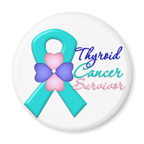 Thyroid Cancer Survivor Flower Ribbon