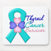 Thyroid Cancer Survivor Flower Ribbon
