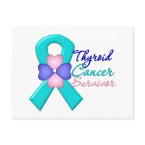 Thyroid Cancer Survivor Flower Ribbon