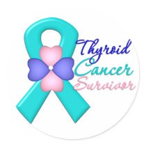 Thyroid Cancer Survivor Flower Ribbon