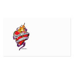 Thyroid Cancer Tattoo Heart business cards
