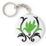 Ti leaf plant key chain keychains
