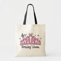 Tiara 40th Birthday Queen LT Bag