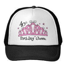 Tiara 40th Birthday Queen LT Mesh Hat