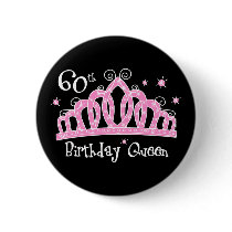 Tiara 60th Birthday Queen Pins