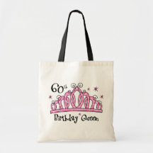 Tiara 60th Birthday Queen LT Canvas Bags
