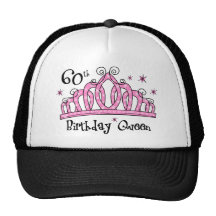 Tiara 60th Birthday Queen LT Trucker Hats