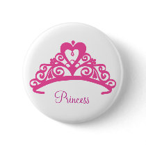 Tiara Bottom Pinback Button