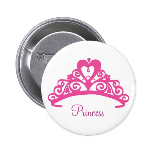 Tiara Bottom Pinback Button