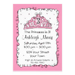 Tiara Princess 3rd Birthday Custom Invitation