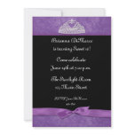 Tiara Purple Invitation